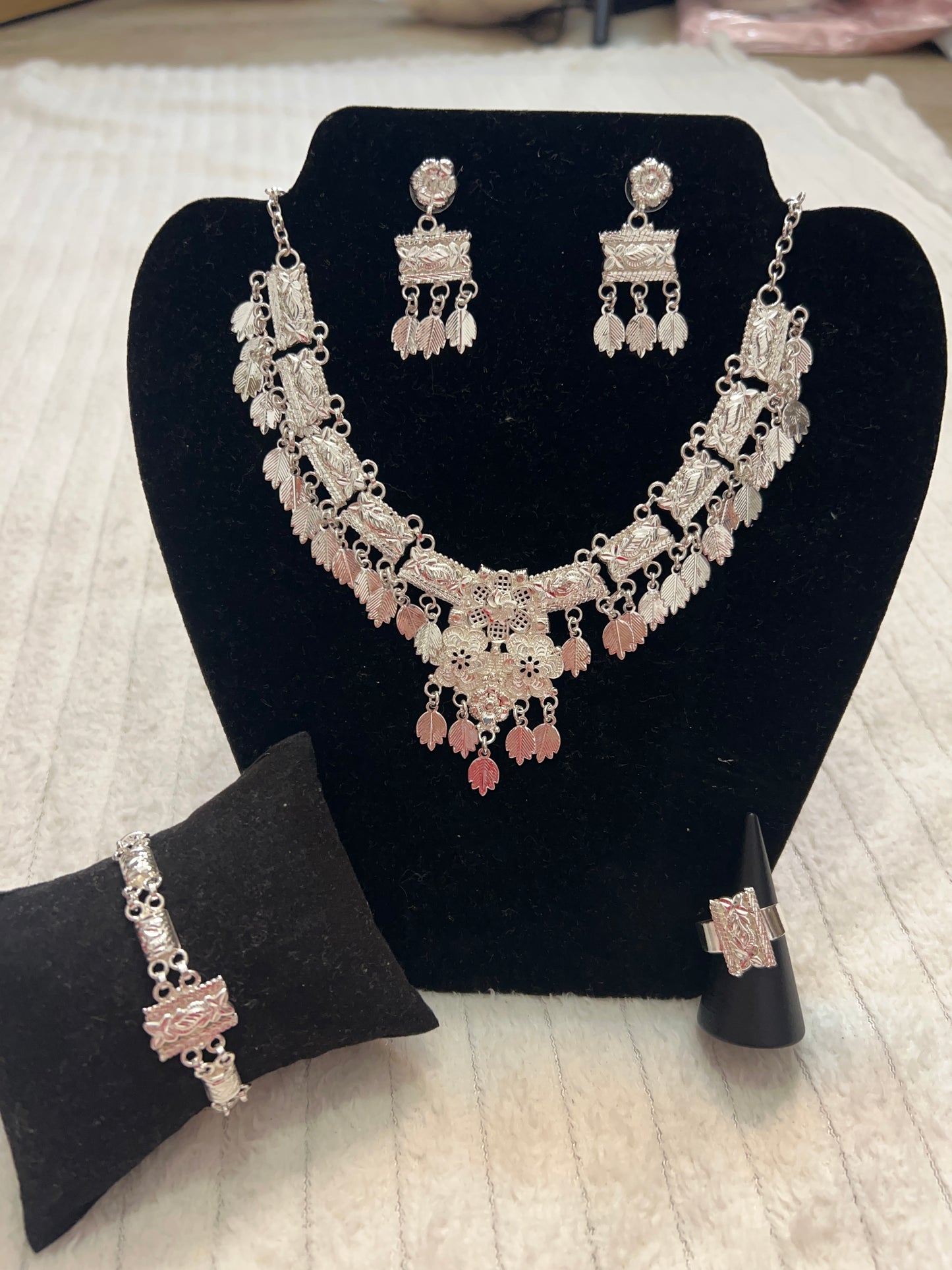 Parure argenté
