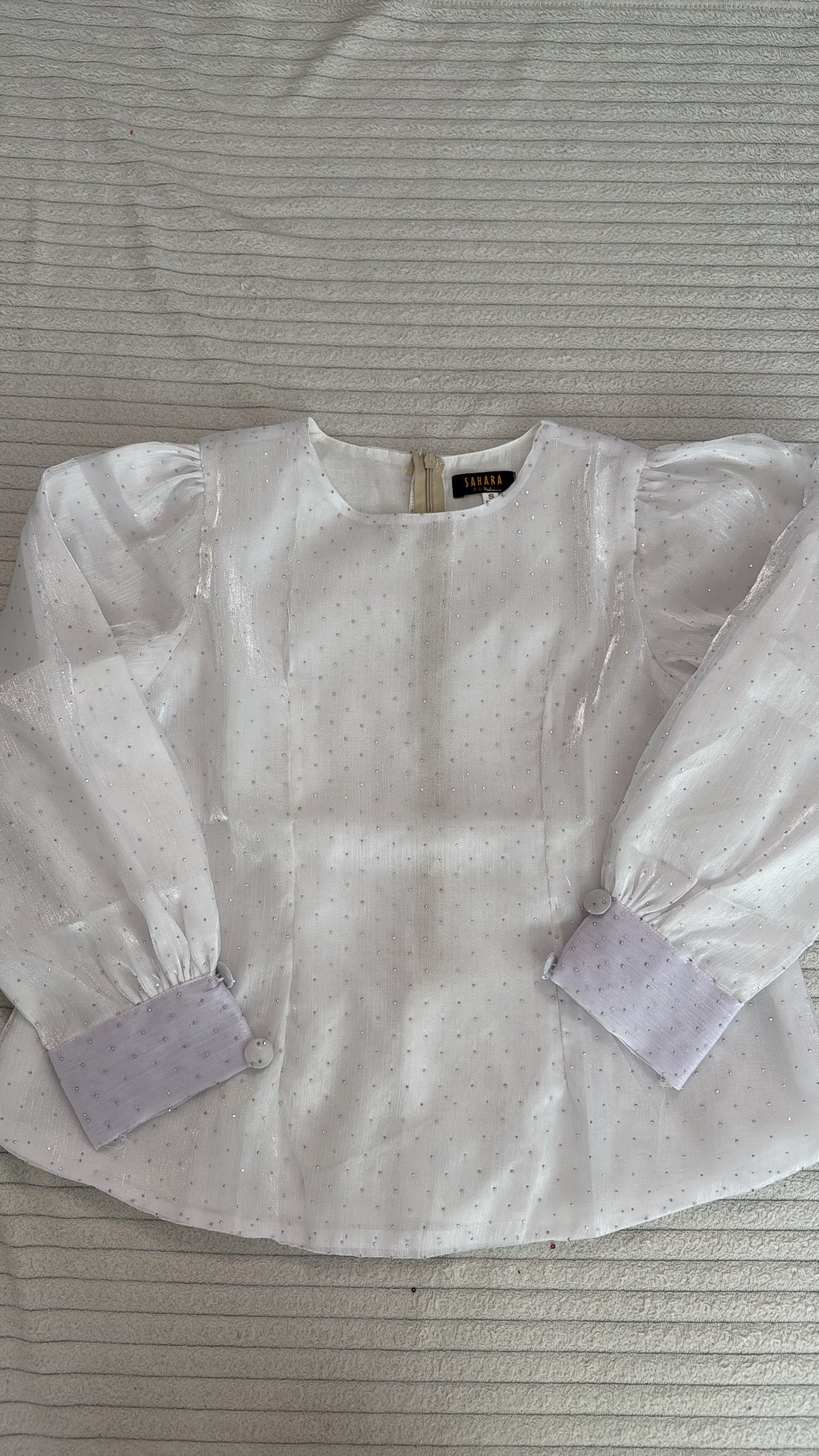 Body organza voilée