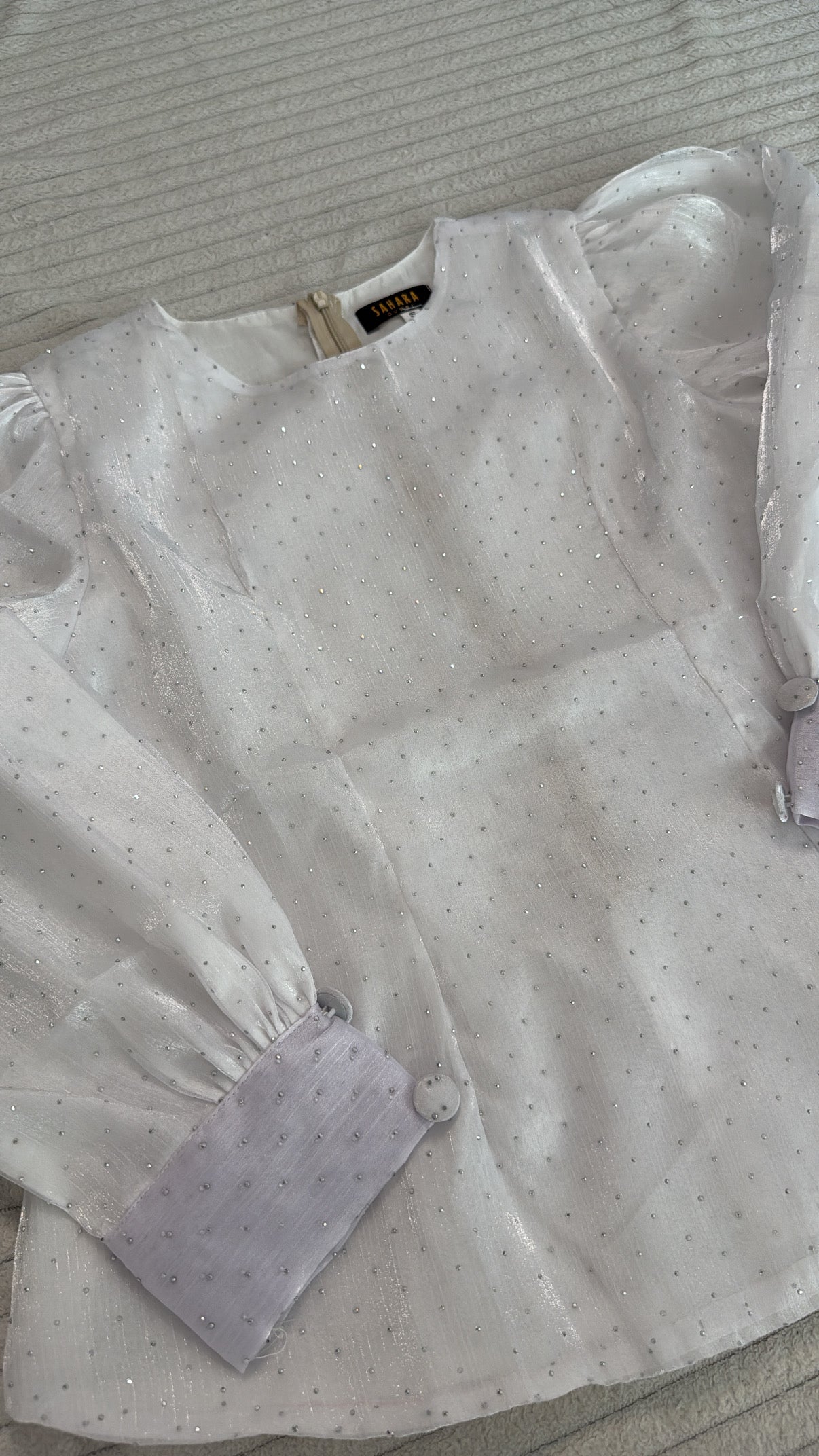 Body organza voilée