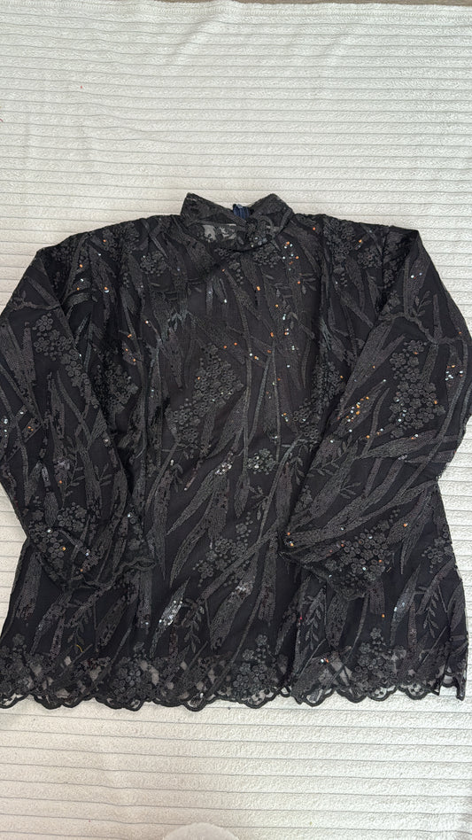 Body dentelle voilée